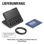 Stream Deck + XL Kontrollplattform mit Touchleiste für professionelle Steuerung von Streaming und Produktion