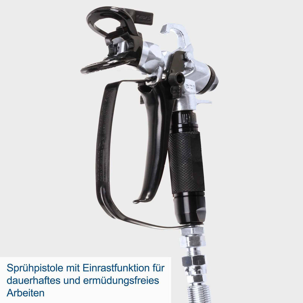 Airless Farbsprühsystem PTSA350 Hochdruckfarbsprühgerät mit 750W Motor und 207 bar Maximaldruck