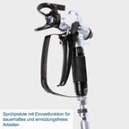 Airless Farbsprühsystem PTSA350 Hochdruckfarbsprühgerät mit 750W Motor und 207 bar Maximaldruck