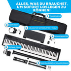 Recital Play 88 Tasten Keyboard Piano Bundle mit vollwertiger Klaviatur ideal für Anfänger und Musikunterricht