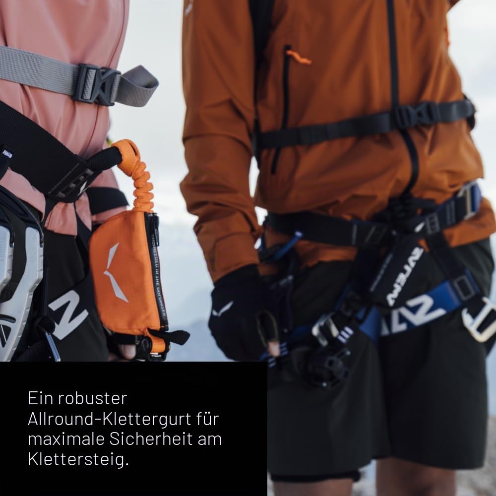 Klettersteig Komplettset Attac Evo Toxo 3.0 mit Karabinern und Bandfalldämpfer für Bergsteiger und Kletterer