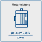 Brennholzspalter HL760L liegend Hydraulikspalter Spaltkraft 7 Tonnen Spaltlänge 520 mm elektrisch 230 V 2200 W