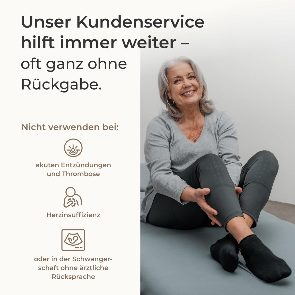Beinmassagegerät 4 Basic Beinmanschetten 4 Luftkammern 1 Massageprogramm gegen Cellulite fördert Durchblutung