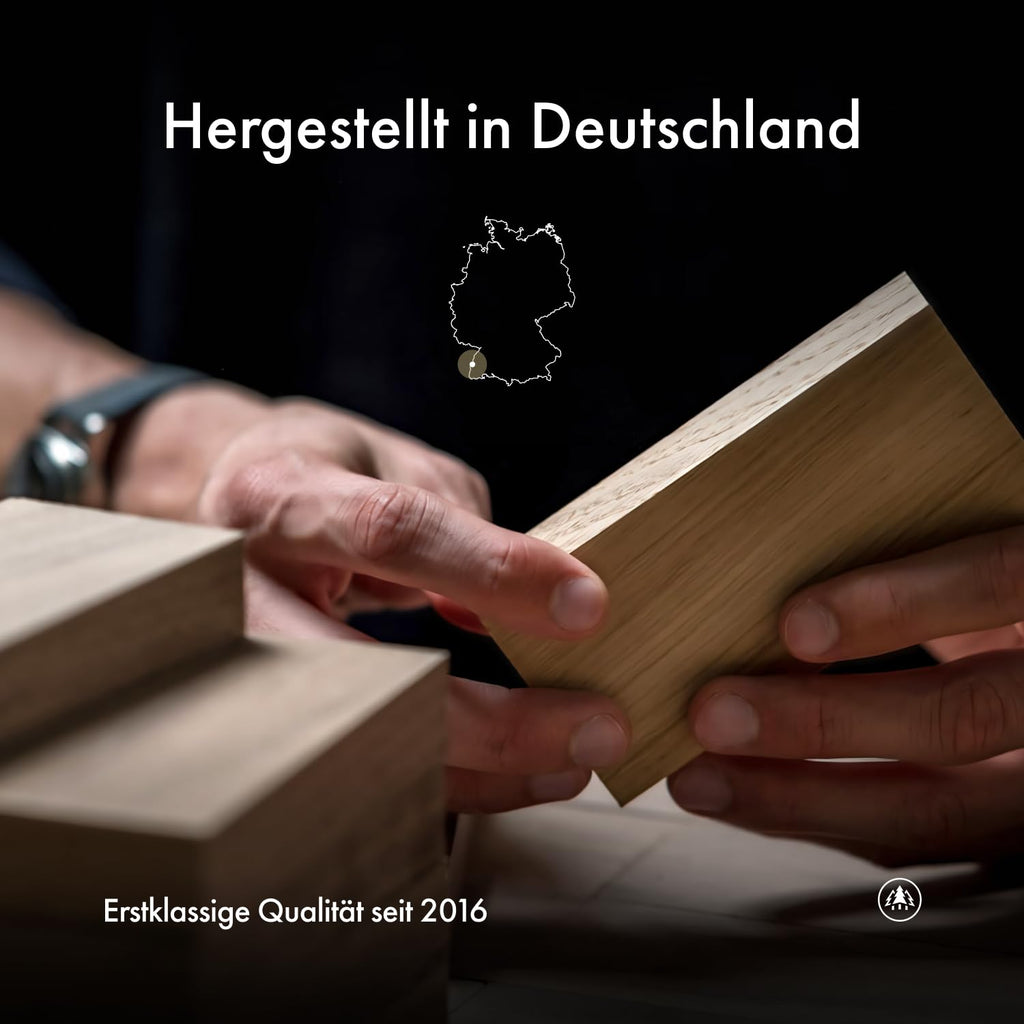 Rollschleifer Küchenmesserschärfer Set aus Nussbaum 15 und 20 Grad Schleifwinkel rasiermesserscharfe Klingen