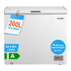 200L freistehende Gefriertruhe Energieklasse A