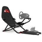 Faltbares Sim Racing Cockpit für Logitech MOZA Thrustmaster mit verstellbarem Sitz und Lenkradhalterung