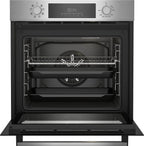 Einbaubackofen BBIM12300X b300 60 cm 72 l Dampfreinigung SteamShine 8 Heizarten AeroPerfect Energieklasse A