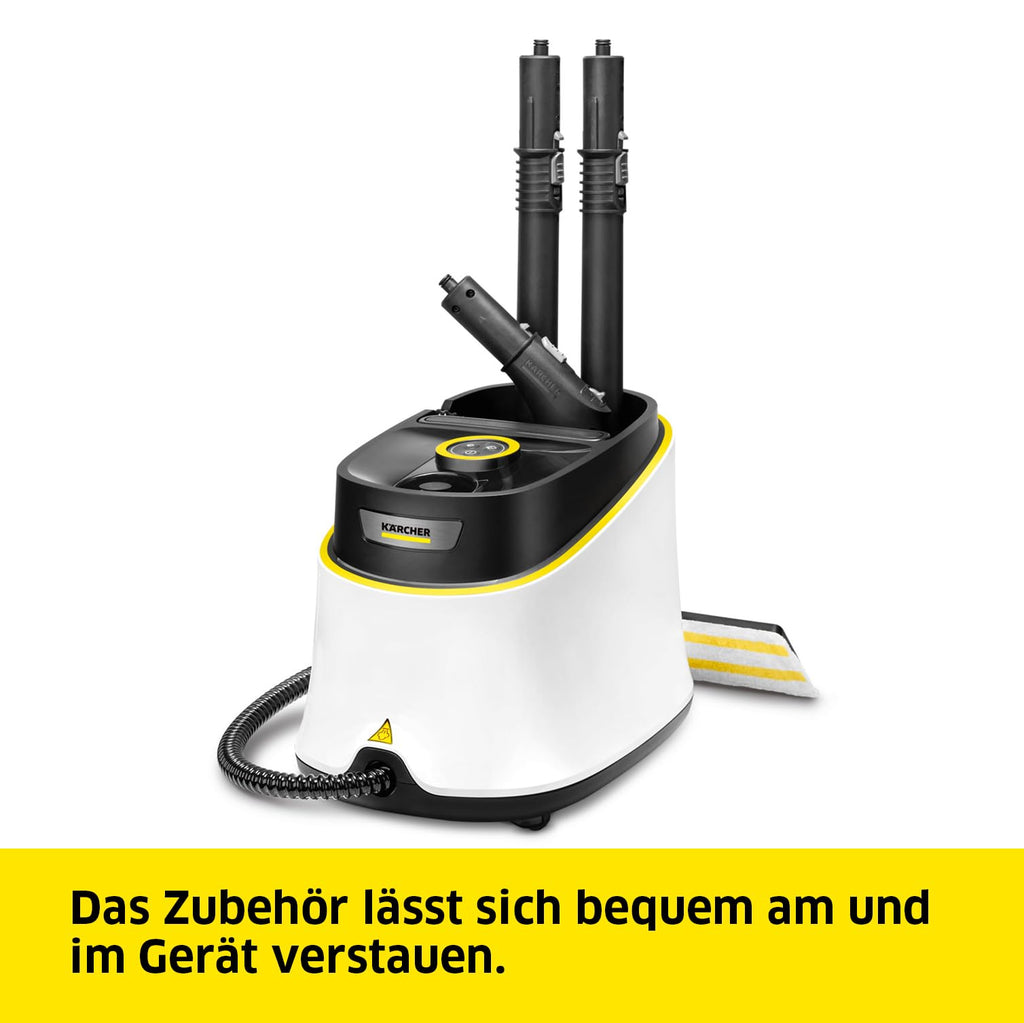 Leistungsstarker Dampfreiniger SC 3 Deluxe mit 3,5 bar Dampfdruck und nur 30 s Aufheizzeit