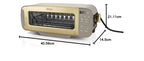3 in 1 Toaster Elektrogrill mit Deckel Multifunktionsgerät zum Toasten und Grillen ST202EUSTGD