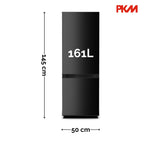 Kühl-/Gefrierkombination KG173CB, 161 L, 50 cm, LED, 40 dB, wechselbarer Türanschlag, schwarz, Energieklasse C