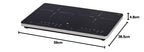 Doppelinduktionskochfeld Kult X, 3500 W, 28 cm, Topferkennung, Touchdisplay, Glaskeramik, 8 Stufen, Timer