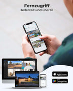 8CH PoE NVR Videoüberwachungssystem Rekorder mit 2TB Festplatte für IP Kameras Modell RLN8 410