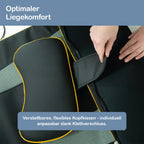 Air Stretch Ganzkörpermassagematte mit Wärmefunktion und yogainspirierter Dehnung für Schultern Rücken Nacken