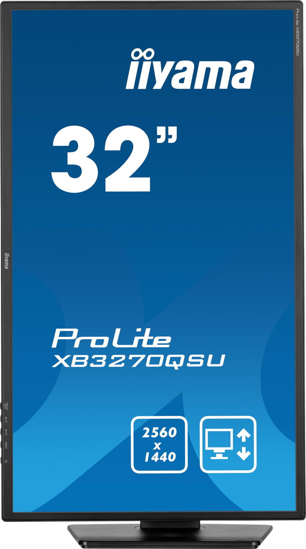 Prolite XB3270QSU-B1 31,5 Zoll WQHD IPS Monitor 2560x1440 75 Hz HDMI DisplayPort höhenverstellbarer Standfuß