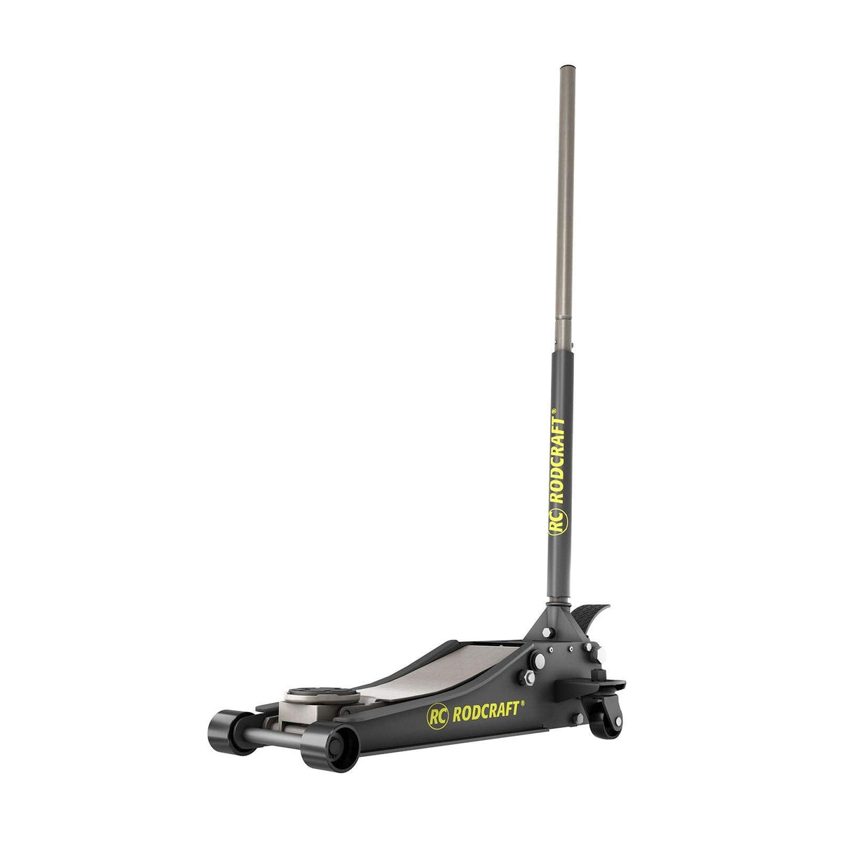 RH216 Rangierwagenheber 2,5 t Hubkraft Höhe min 75 mm max 500 mm Chassislänge 685 mm 32 kg schwarz silber