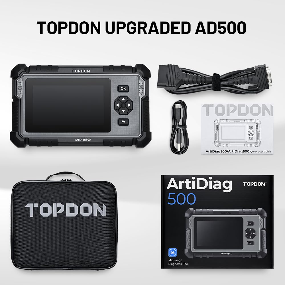 OBD2 Diagnosegerät AD500 10 Funktionen Auto VIN 4 Systemdiagnose für Motor ABS SRS Getriebe kostenloses Update