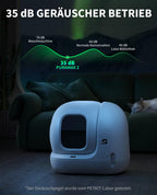 Pura Max 2 selbstreinigende Katzentoilette 76L xSecure Geruchsbeseitigung Appsteuerung für mehrere Katzen