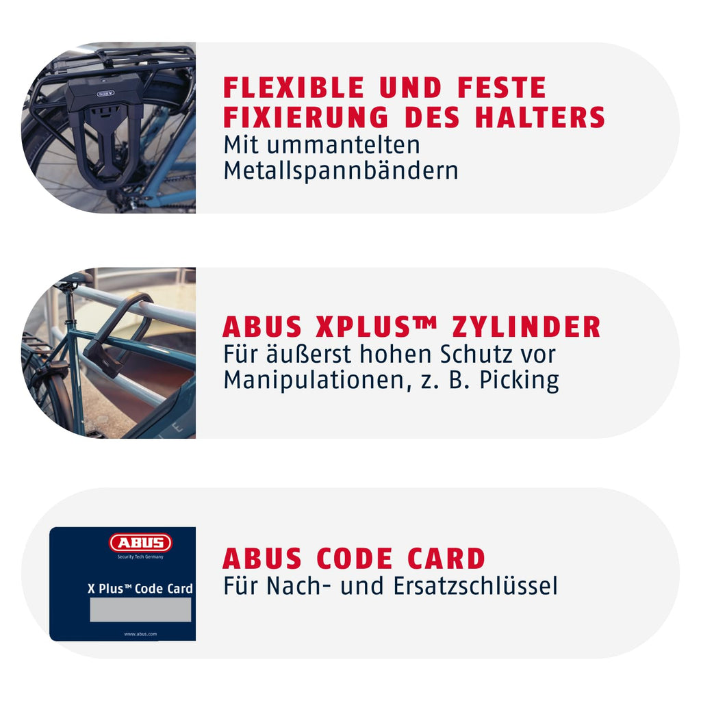 Granit Super Extreme 2500/165HB230 Bügelschloss gegen Sägeangriffe für Fahrrad und E-Bike Sicherheitslevel 15