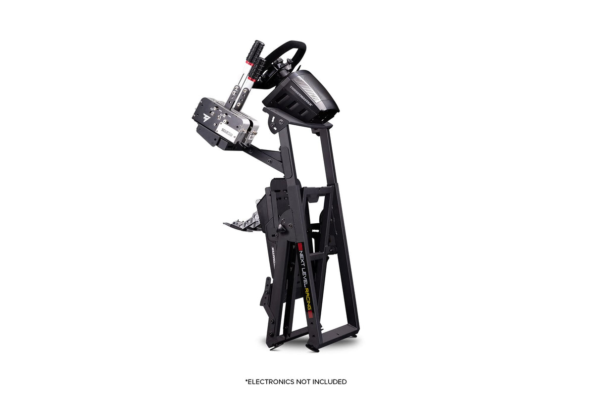 Racing Simulator Wheel Stand 2.0, Adjustable Height and Angle, Foldable Steel Frame with Shifter Mount