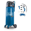 Druckluftkompressor HC51V stehend 50L Kessel 10bar mit Manometer und Sicherheitsventil und Ablassventil