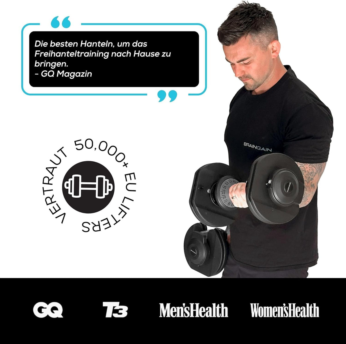Verstellbare Hanteln 24 kg 2er Set 15 in 1 platzsparend für Krafttraining und Fitness zu Hause
