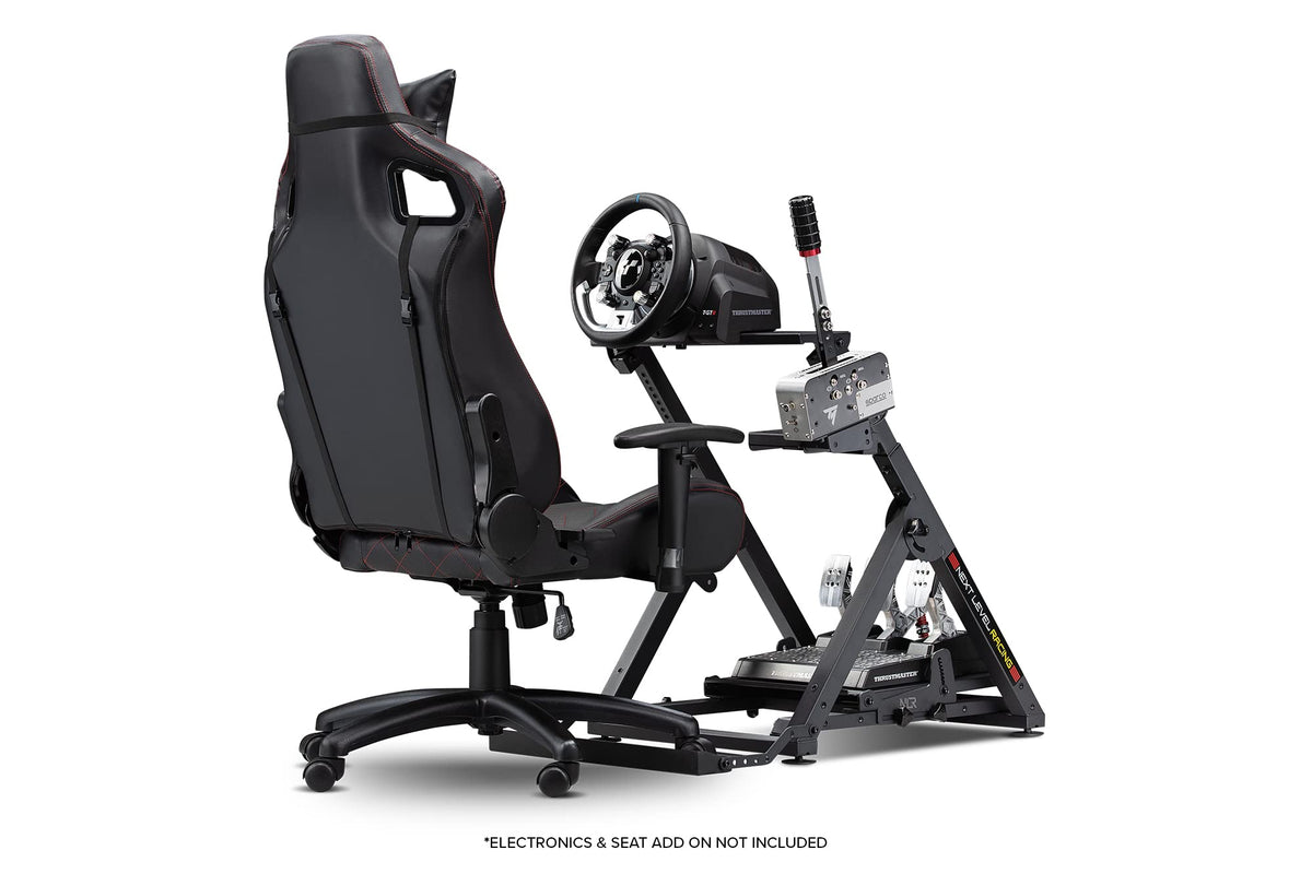 Racing Simulator Wheel Stand 2.0, Adjustable Height and Angle, Foldable Steel Frame with Shifter Mount