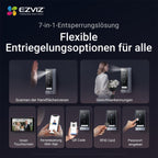 HP7 Pro 4K Video Türsprechanlage mit 8 Zoll Touchscreen Türkamera WLAN Nachtsicht Bewegungserkennung