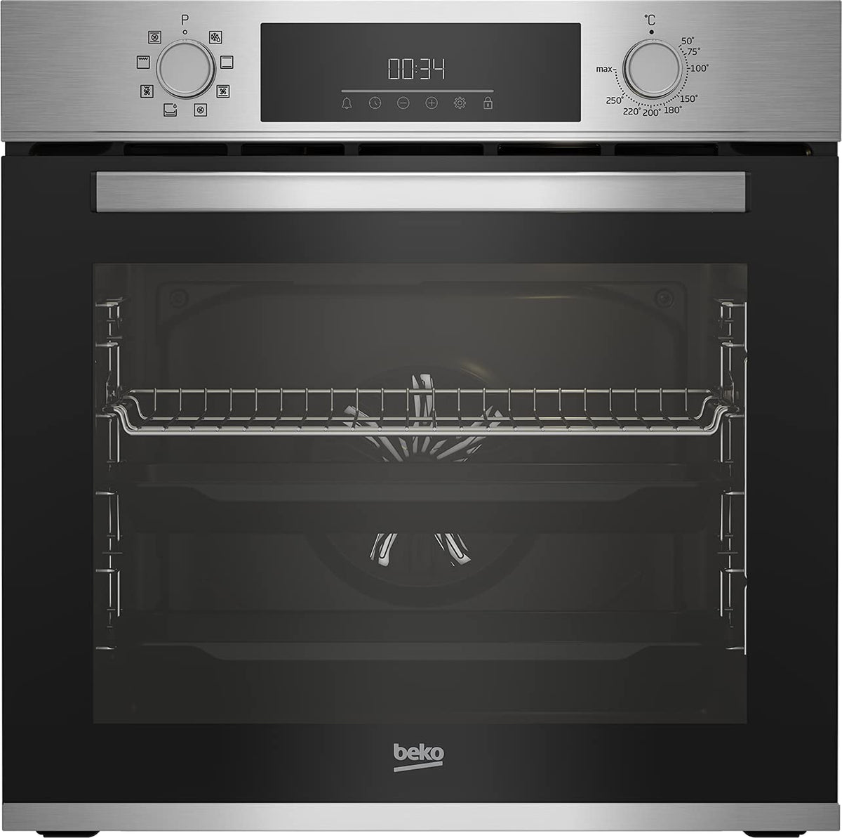 Einbaubackofen BBIM12300X b300 60 cm 72 l Dampfreinigung SteamShine 8 Heizarten AeroPerfect Energieklasse A