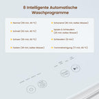 Mini Waschmaschine 3 kg Fassungsvermögen kleine Waschmaschine Energieklasse A für kleine Haushalte