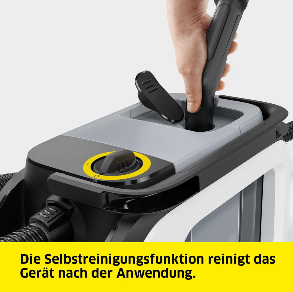 Waschsauger SE 3 Compact für Teppichreinigung und Polsterreinigung, Sprühextraktion, starke Saugleistung, weiß