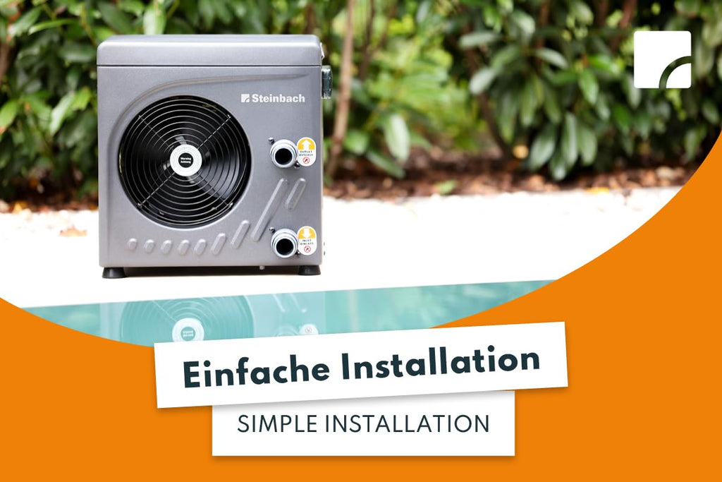 Wärmepumpe Mini 049275 automatisch für Pools bis 20000 Liter mit LED Display und integriertem Durchflusssensor