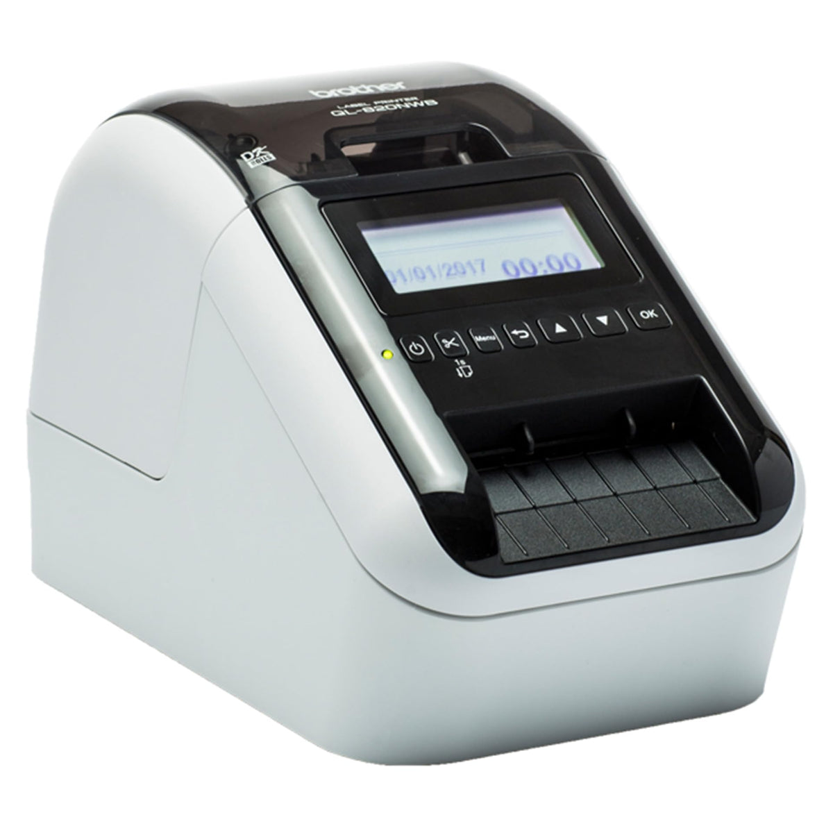 QL-820NWBc professioneller Netzwerk-Etikettendrucker mit Bluetooth, USB-Anschluss und Rot-Schwarz-Druck
