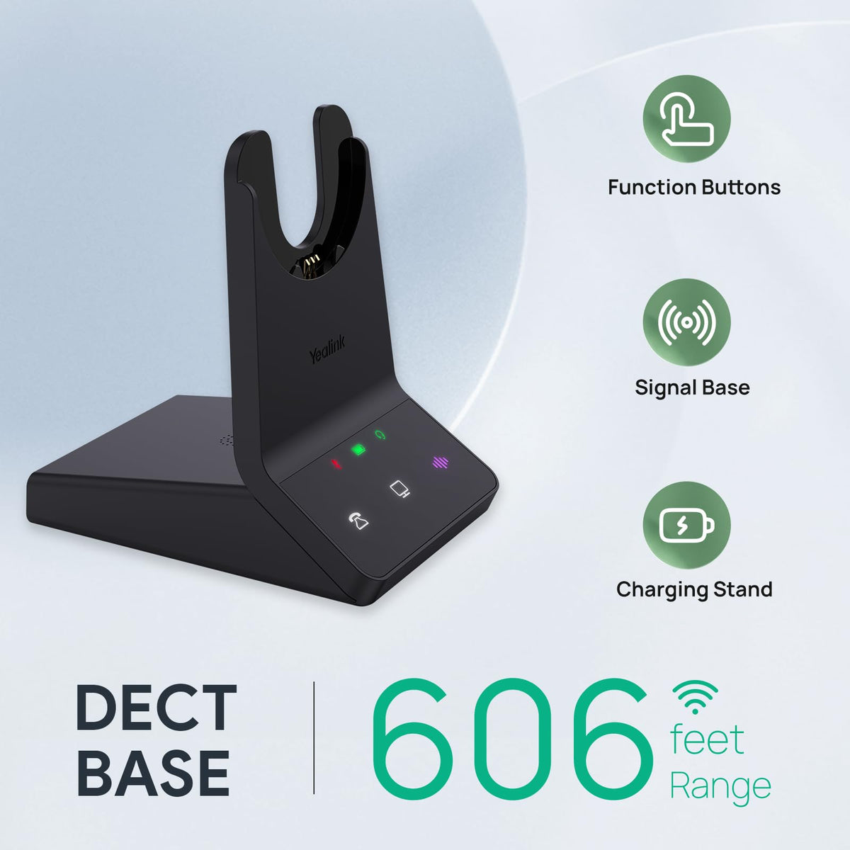 WH64 Mono Wireless Headset mit DECT und Bluetooth Dual Modus sowie geräuschunterdrückendem Mikrofon