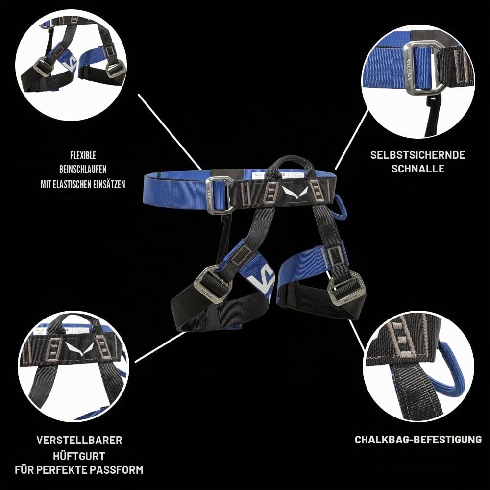 Klettersteig Komplettset Attac Evo Toxo 3.0 mit Karabinern und Bandfalldämpfer für Bergsteiger und Kletterer