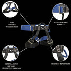 Klettersteig Komplettset Attac Evo Toxo 3.0 mit Karabinern und Bandfalldämpfer für Bergsteiger und Kletterer