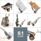 Aerocart WG050 Multifunktionsschubkarre vielseitig einsetzbar für Transport und Gartenarbeit