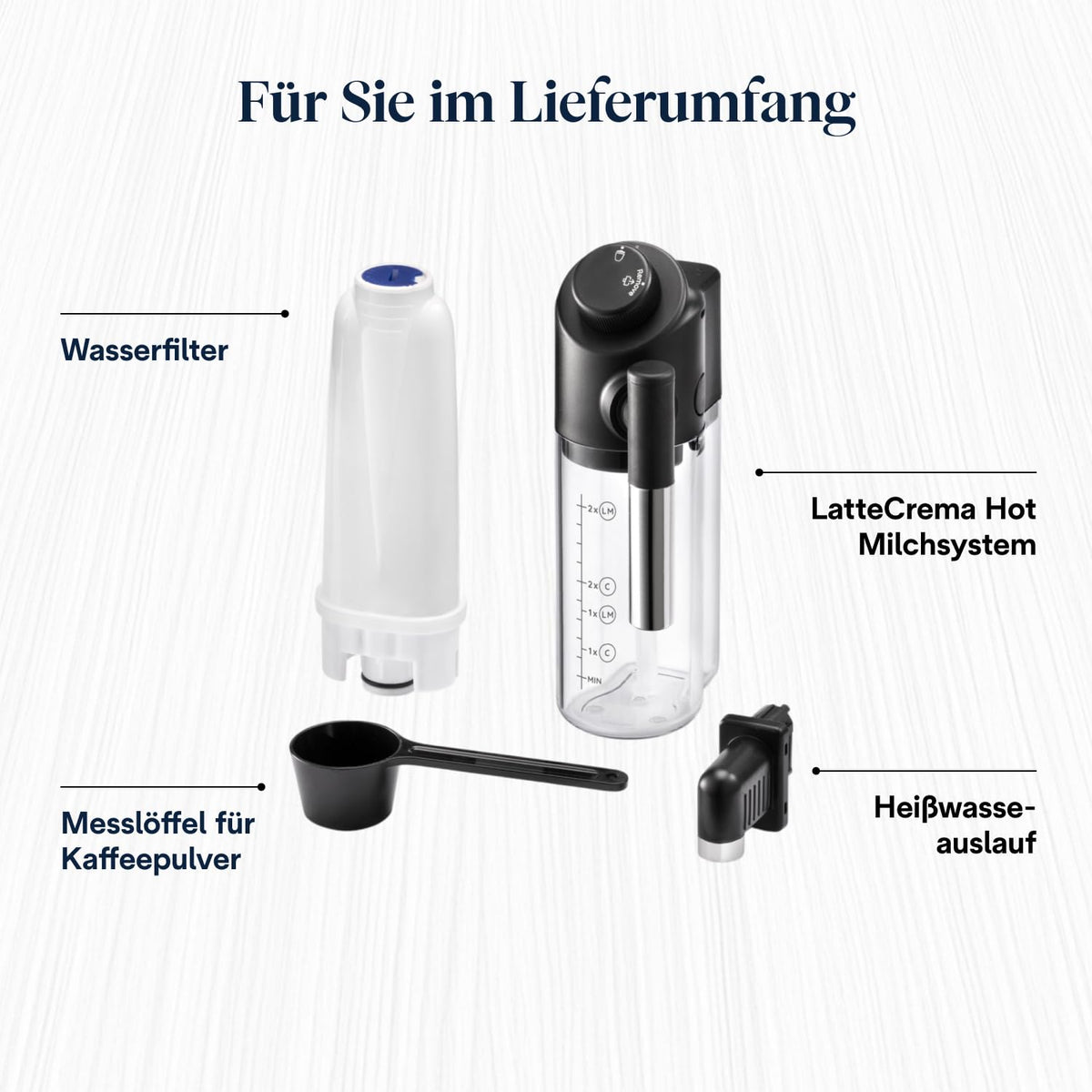 Magnifica Evo Kaffeevollautomat für 7 verschiedene Getränke in Schwarz mit integriertem Mahlwerk