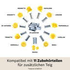 Elektrische Nudelmaschine Atlas 150 mit Atlasmotor für Pasta Lasagne Fettuccine Tagliolini aus Edelstahl