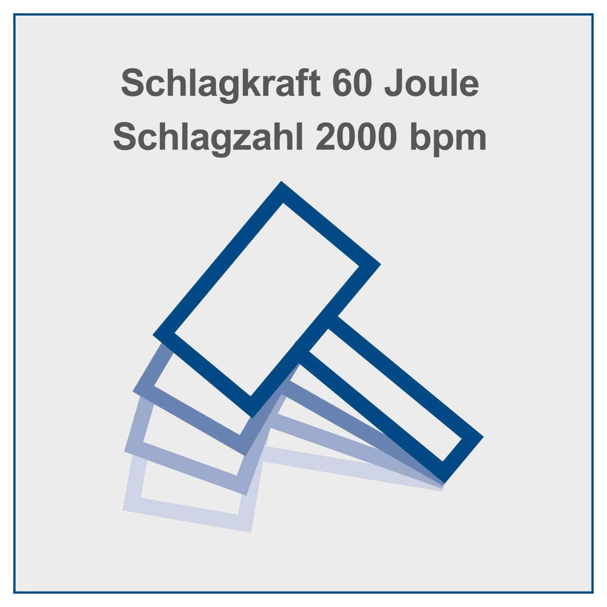 Abbruchhammer AB1900 1900W 60J Schlagkraft 390mm inkl Spitzmeißel und Flachmeißel Transportbox kabelgebunden