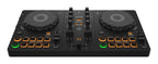 DDJ-FLX2 Einsteiger-DJ-Controller, USB-betrieben, 2-Kanal, tragbar, Streaming-kompatibel, Profi-Layout