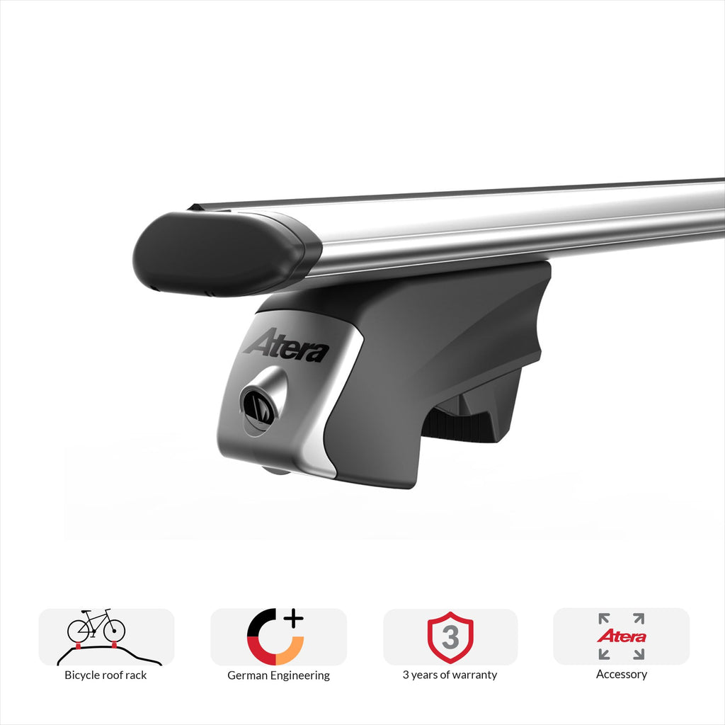 Dachträger Signo RTD Aero Profil Silber 122 cm Dachgepäckträger für das Fahrzeugdach 048522