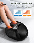 Elektrisches Fußmassagegerät mit Wärme im Großformat perfekt für die Fußpflege und Entspannung