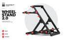Racing Simulator Wheel Stand 2.0, Adjustable Height and Angle, Foldable Steel Frame with Shifter Mount