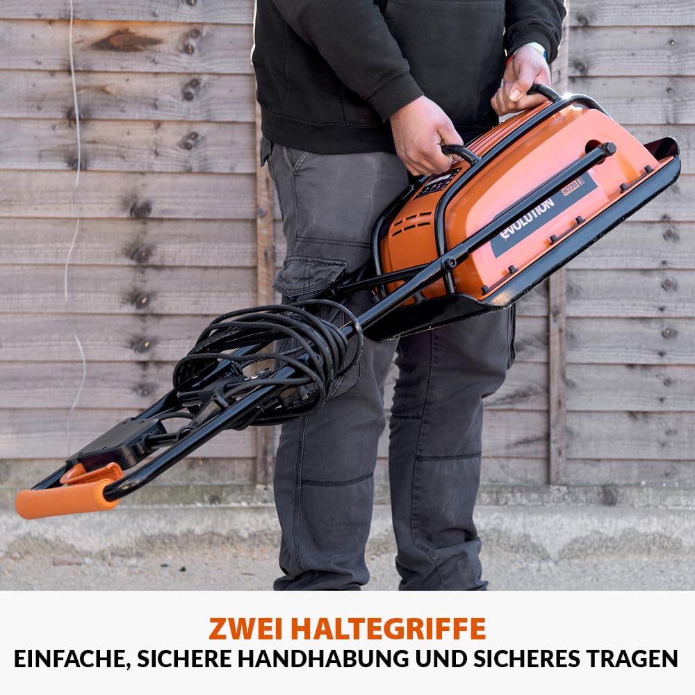 H320E Hulk elektrischer Vibrationsstampfer, Rüttler, Rüttelplatte, ideal für Gehwege, Kunstrasen und Terrassen