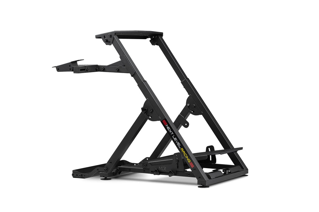 Racing Simulator Wheel Stand 2.0, Adjustable Height and Angle, Foldable Steel Frame with Shifter Mount