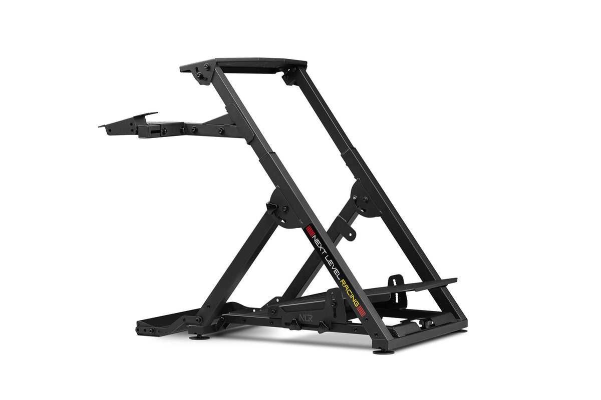 Racing Simulator Wheel Stand 2.0, Adjustable Height and Angle, Foldable Steel Frame with Shifter Mount