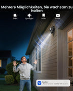 4K Ultra HD WiFi 6 PTZ Überwachungskamera für Außenbereich mit WLAN Auto Tracking und Zoom