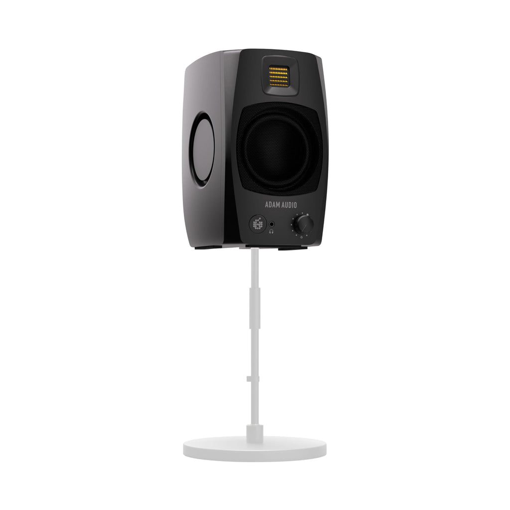 D3V aktive Desktop Studiomonitor Lautsprecher mit eingebautem Verstärker für Nahfeldmonitoring in Schwarz