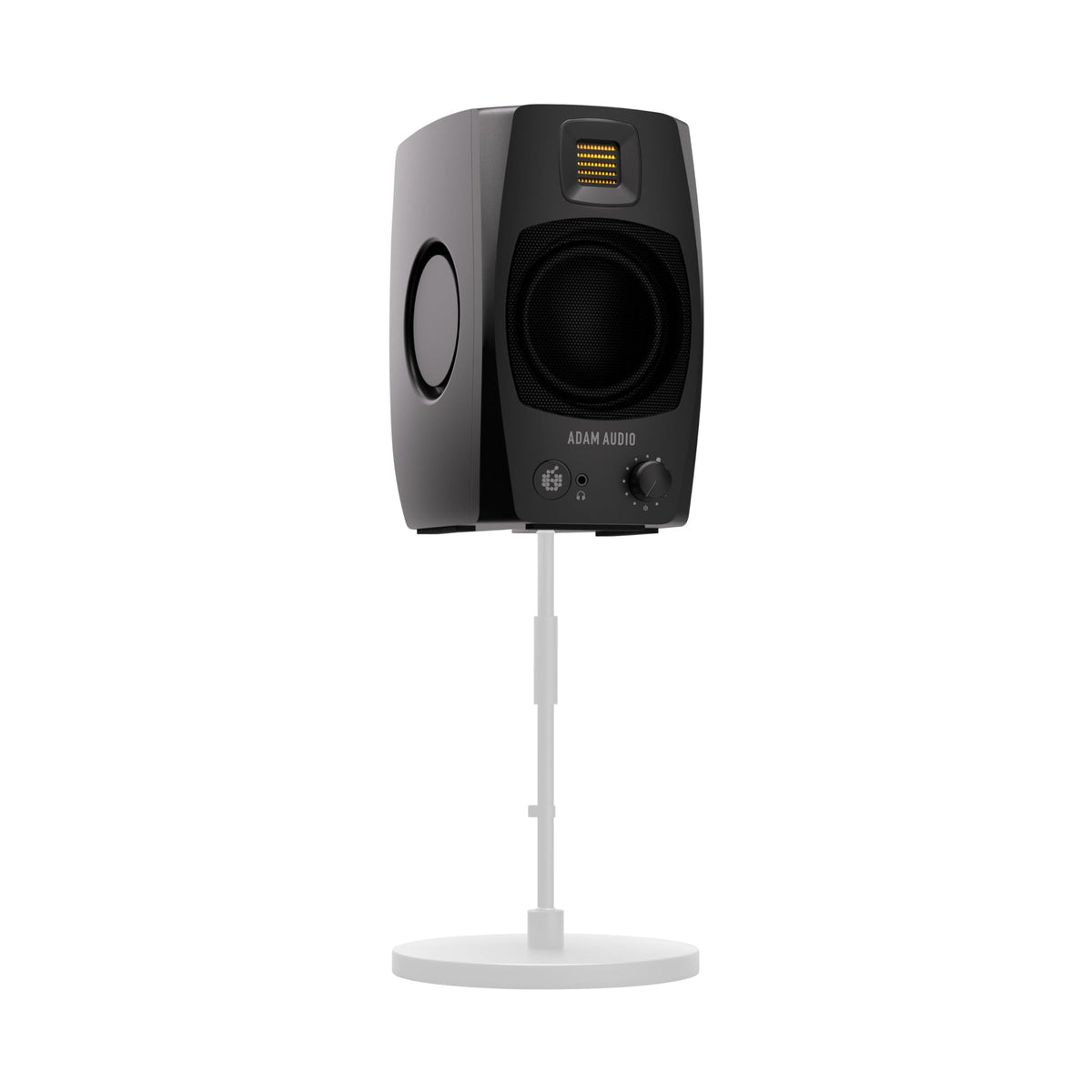 D3V aktive Desktop Studiomonitor Lautsprecher mit eingebautem Verstärker für Nahfeldmonitoring in Schwarz