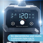Mini FLUX 120 ST Digital Inverter Schweißgerät für gaslosen Fülldraht Vollausstattung bis 120 A